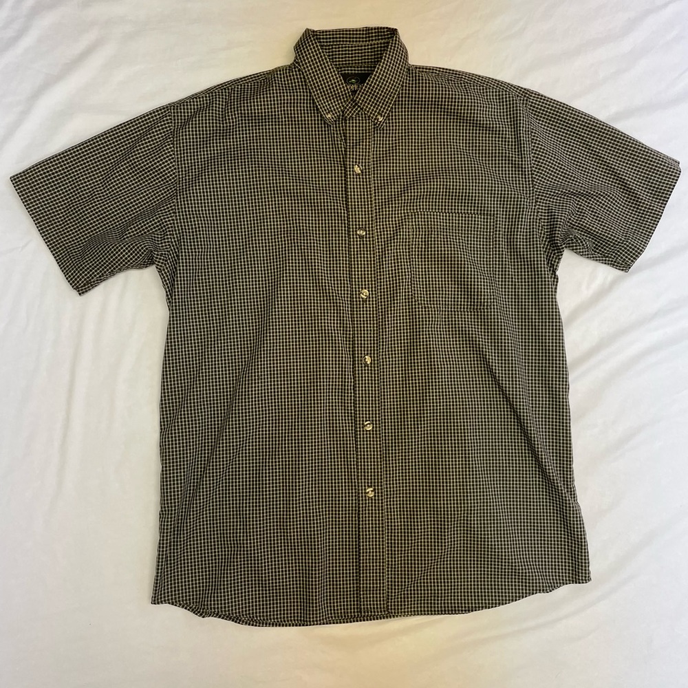 Red Head Brand Co Mens L Plaid Short Sleeve Polo Shirt
